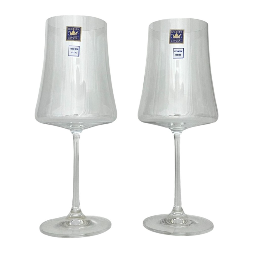 Kit 02 Taças de Vinho Tinto Cristal Bohemia 560ml Linha Xtra