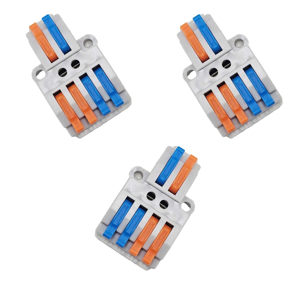 Kit 3x Conector Derivador 2:4 32A 1,5mm a 4mm 073994 InterNEED