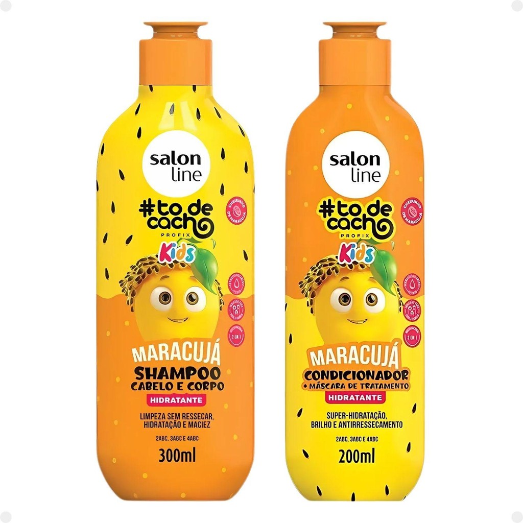 Salon Line Kids #todecacho: Shampoo e Condicionador Maracujá