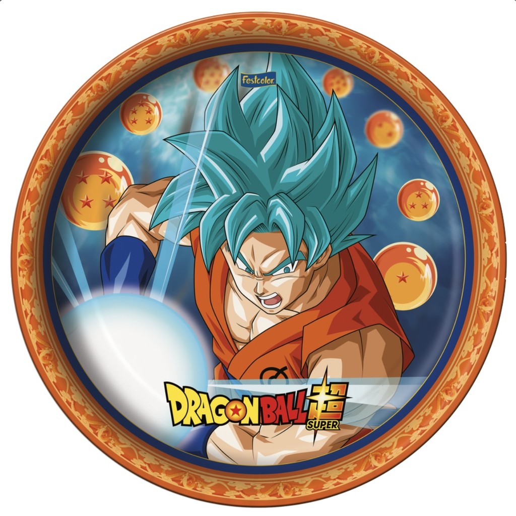 8~40 PRATO FESTA DRAGON BALL DE PAPEL 18 CM FESTCOLOR (CHOCO)