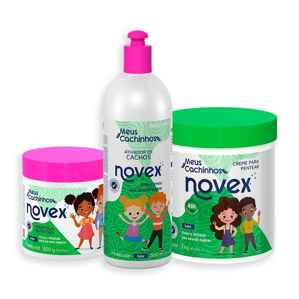 Kit Novex Meus Cachinhos Definição em Oferta na Shopee