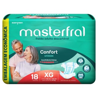Fralda Geríatrica Masterfral Confort XG com 18un Embalagem Econômica em Oferta na Shopee
