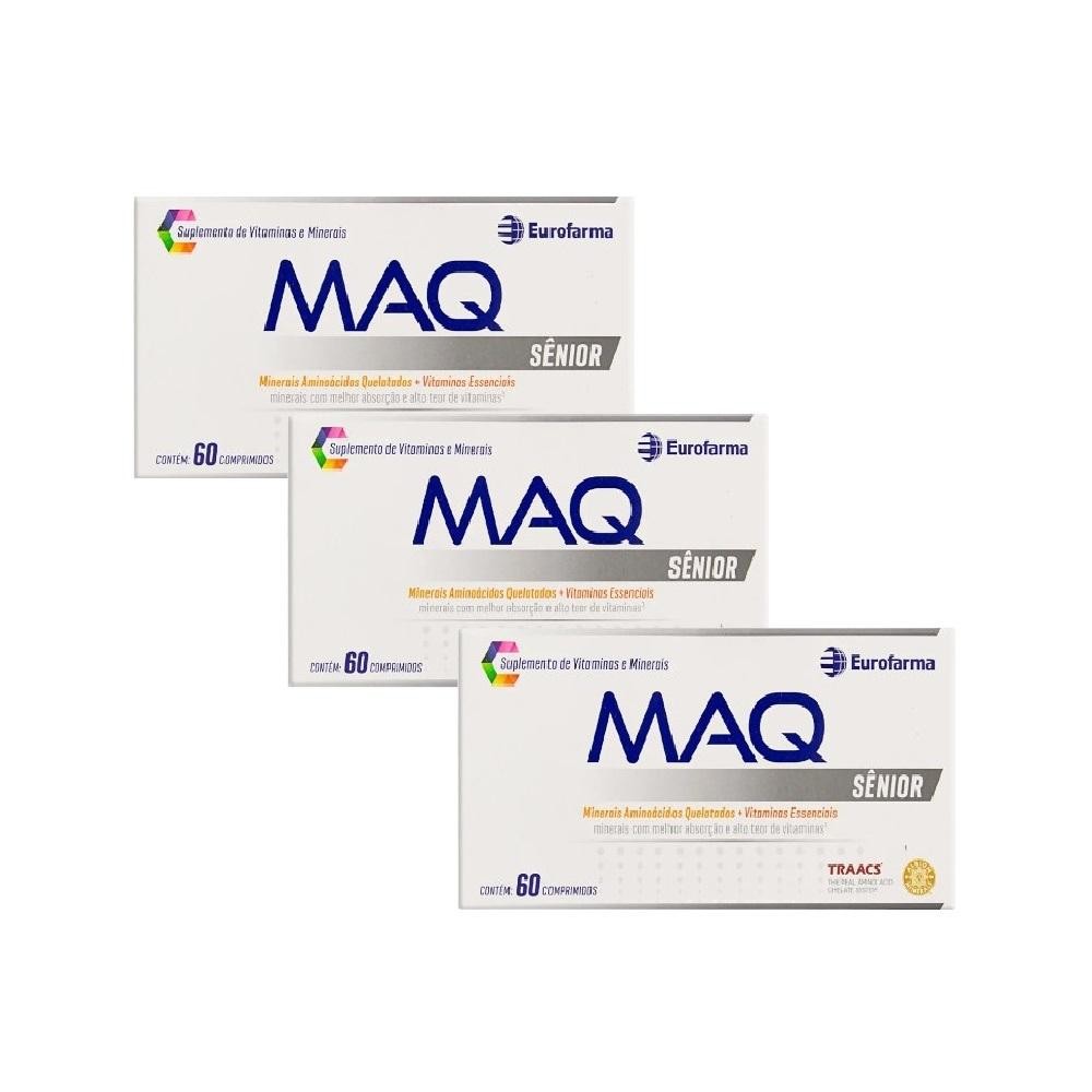 Kit MAQ Sênior Com 3 Caixas De 60 Comprimidos Cada