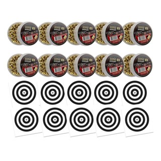 Kit 10 Chumbinho Sonic GoldLatonado 5,5mm 125 Unid+100 Alvos em Oferta na Shopee