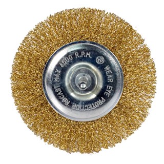 Escova Circular de Aço Latonado 100x12mm (319,0028) - Rocast em Oferta na Shopee