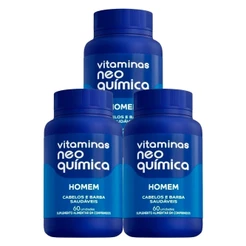 Kit 3 und Vitamina Neo Química Homem c/ 60cpr