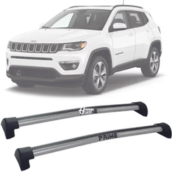 Rack Trav Teto Aluminio Prime Jeep Compass 17-20 Prata PR075