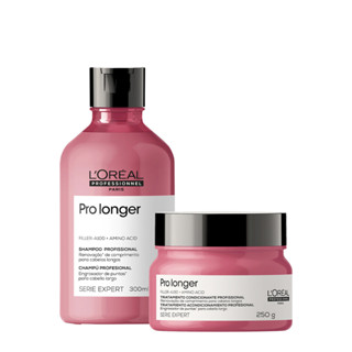 Kit L'Oréal Professionnel Serie Expert Pro Longer Shampoo e Máscara P (2 produtos) em Oferta na Shopee