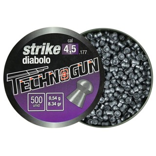 Lata de Technogun Strike Diabolo 8,57gr 500un. 4.5mm em Oferta na Shopee