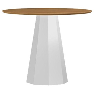 Mesa De Jantar 100x100 Cm Isis Sem Vidro Off White Ype - New Ceval em Oferta na Shopee