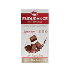 Endurance Caffeine Gel Chocolate Belga CX/12 Sachês Vitafor