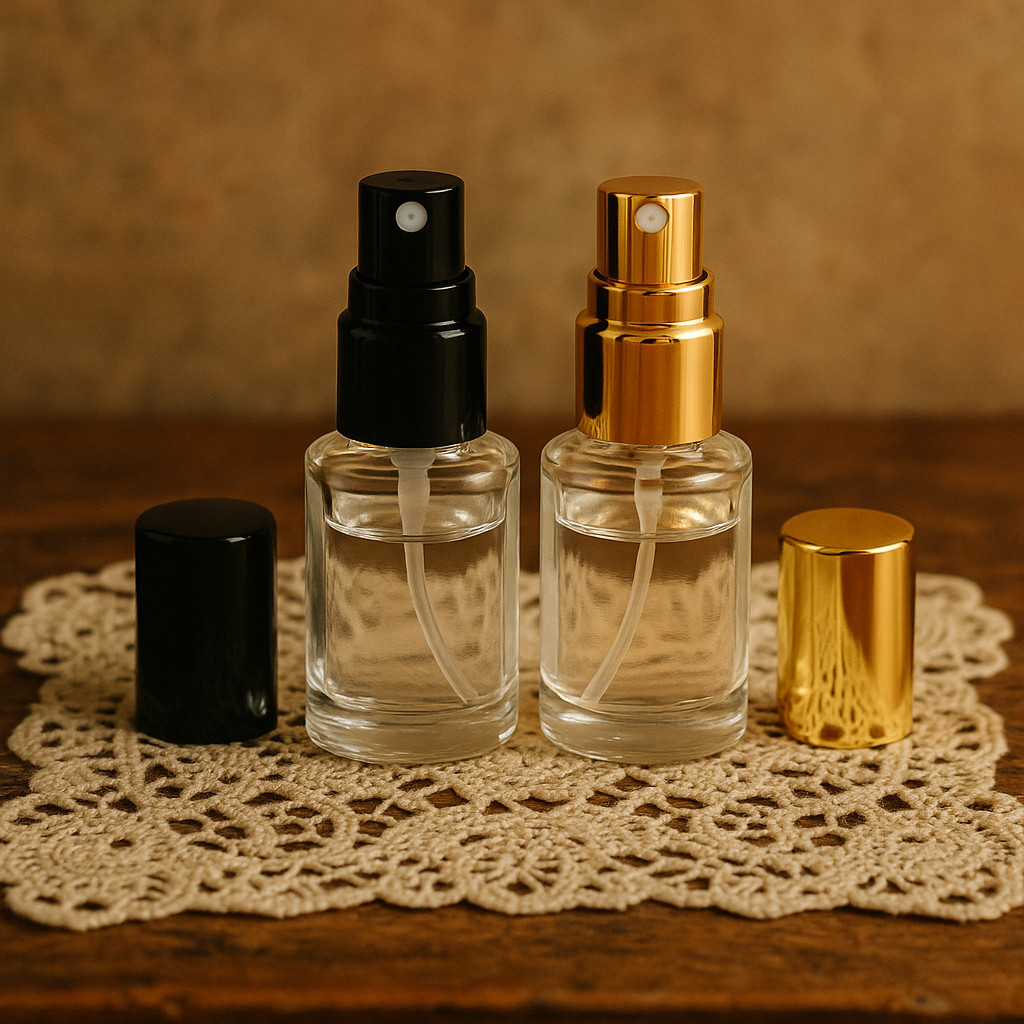 Kit 5 ou 10 Frascos de Vidro 10ml Ace 13/410 com Válvula Spray Dourada ou Preta em Oferta na Shopee