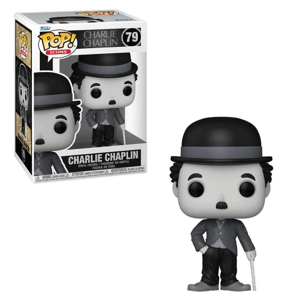 Boneco Funko Pop! Icons - Charlie Chaplin em Oferta na Shopee