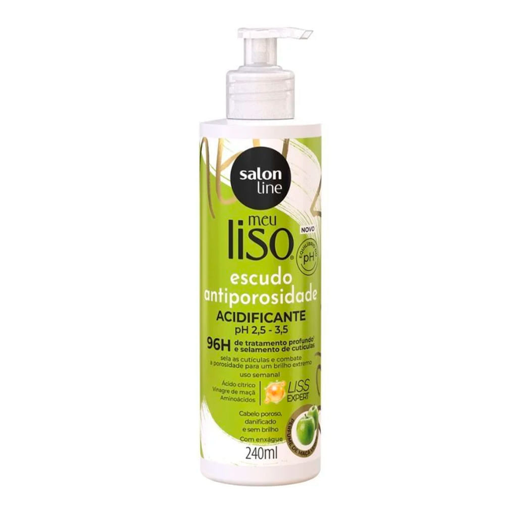 Acidificante Salon Line Meu Liso Escudo Antiporosidade 240ml - Beauty