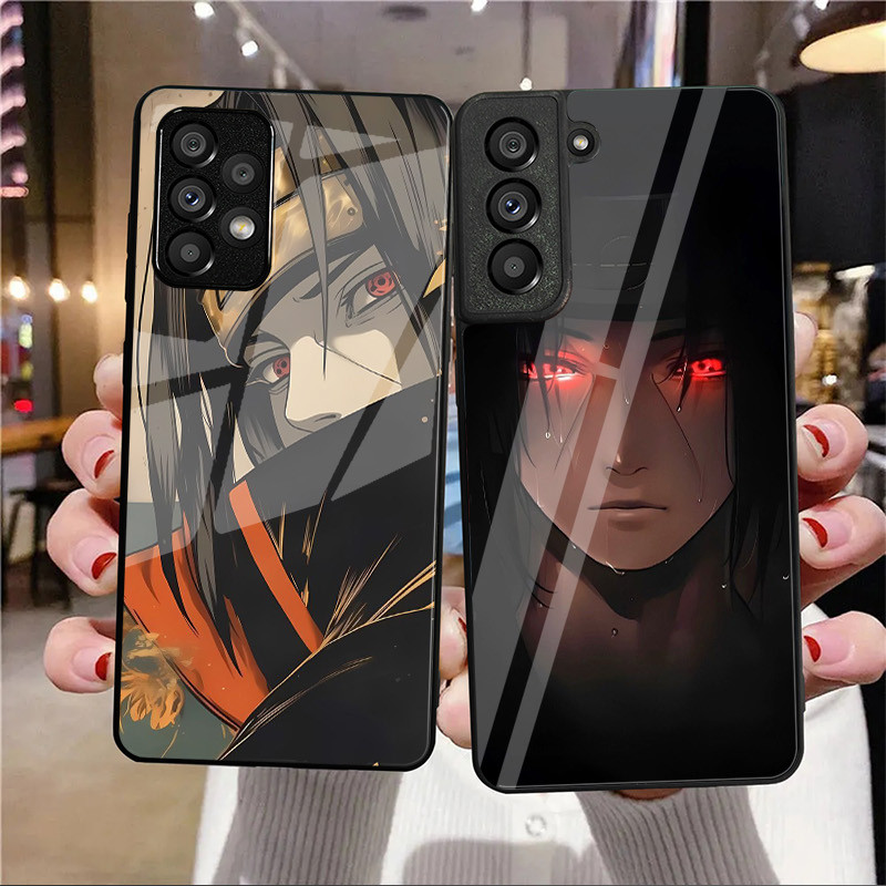 Itachi Uchiha Naruto 04 Capa De Telefone De Vidro Para Samsung Galaxy A14 A16 A30 A22 A32 A33 A34 A40 A42 A55 4G A52 A53