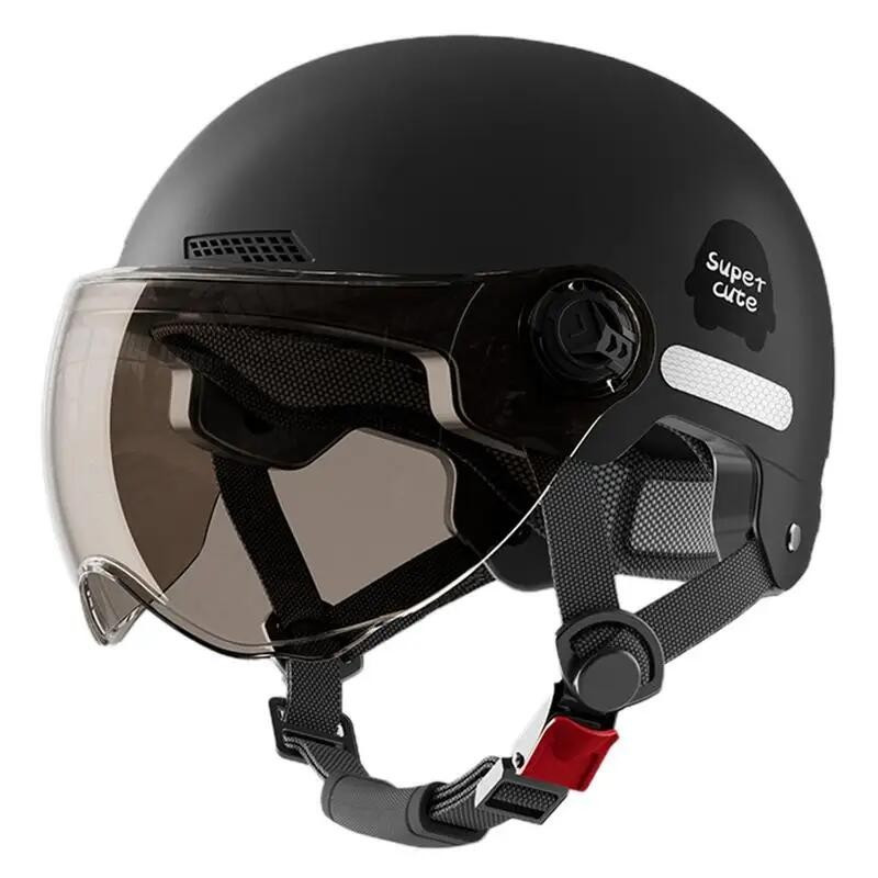 Capacete de Bicicleta Elétrica Leve e Ajustável com Forro Removível Acessórios de Ciclismo