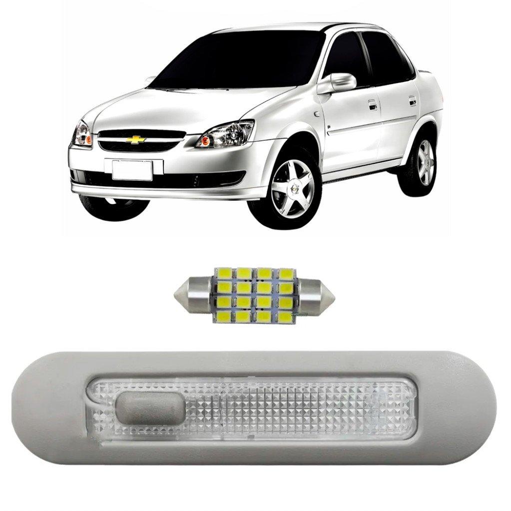 Luz Lanterna Teto Corsa 2003 até 2012 Traseira com Led