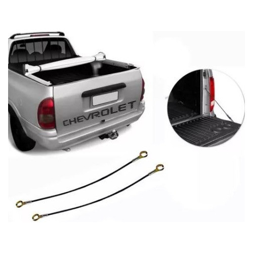 Par Cabo De Aço Tampa Traseira Pick Up Corsa