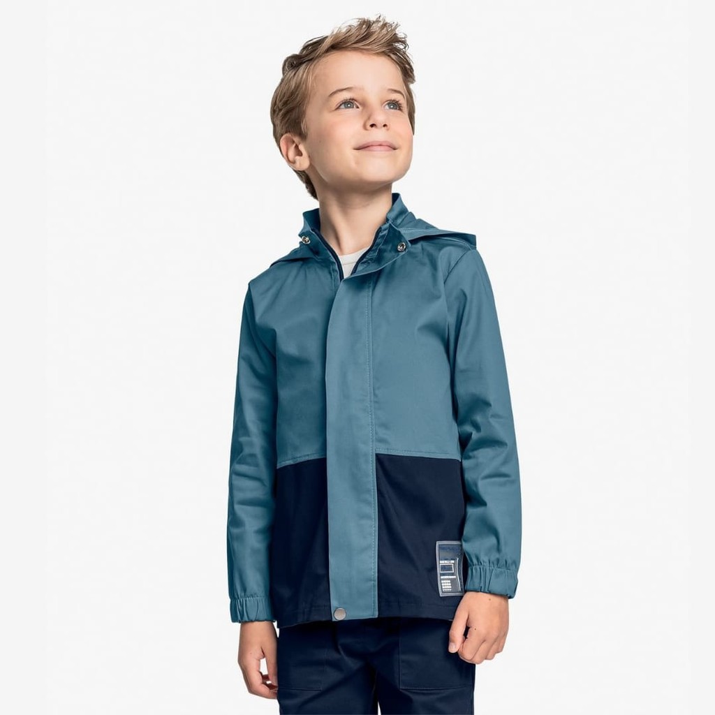 Jaqueta Infantil Masculina Com Capuz Azul- Trick Nick
