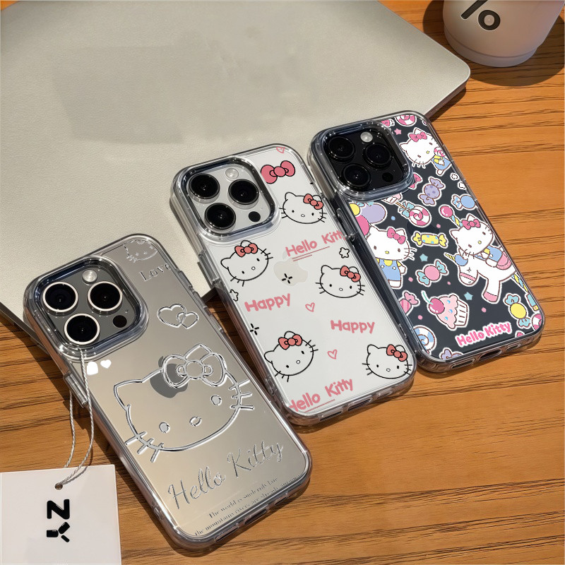 Capa Hello Kitty Para Samsung Galaxy A56 A55 A54 5G A15 A16 A25 A35 A36 A26 A06 S25 S24 Ultra S23 FE Plus Edge A34 A14 A