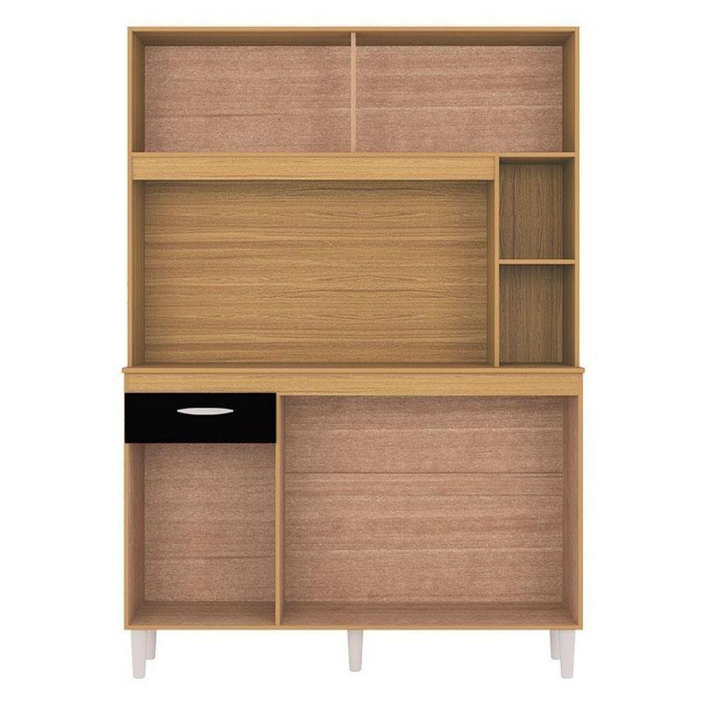 Cozinha Kit Duda 120 Cm Damasco Preto – Poquema · foto 2