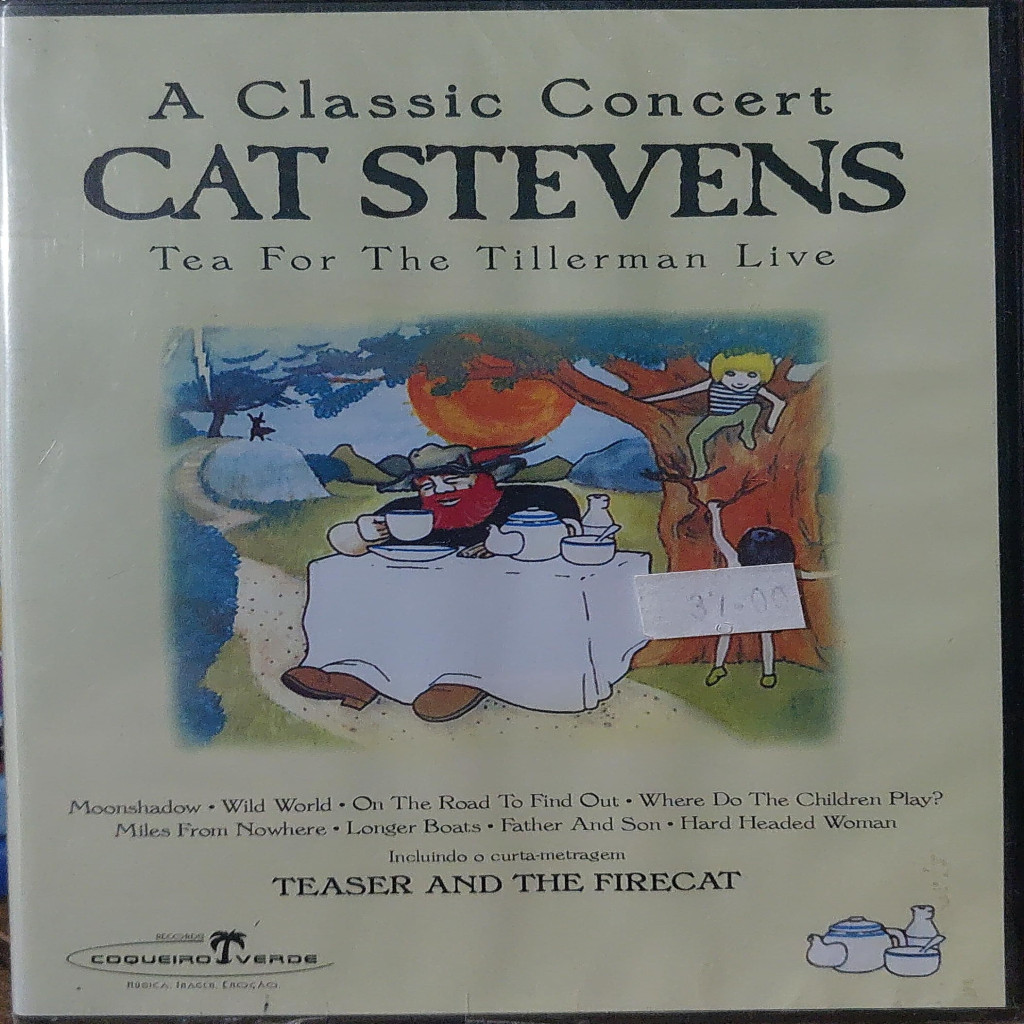 DVD DVD A CLASSIC CONCERT CAT STEVENS -TEA FOR THE TILLERMAN LIVE - ORIGINAL NOVO LACRADO