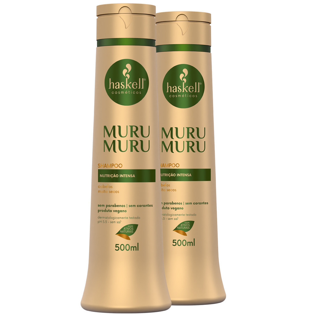 2 Shampoo 500ml Murumuru Haskell