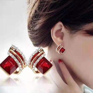 Estilo Coreano Elegante Brincos Para Mulheres Nova Chegada Cristal Diamante Asa Geométricos Moda Jóias