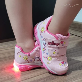 Tenis Feminino Infantil Led Menina Unicórnio Aniversário Macio Leve Escolar Volta Aulas Confortável em Oferta na Shopee