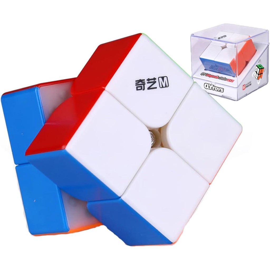 Cubo De Velocidade , QY MS 2x2 Mágico Magnético Rápido E Suave Girando Brinquedos De Quebra-Cabeça 3D Mais Rápidos Para 