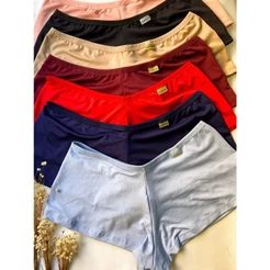 Kit ate 10 Calcinhas BOXER Feminina Shortinho Não Marca Sexy Cueca Feminina Lingerie