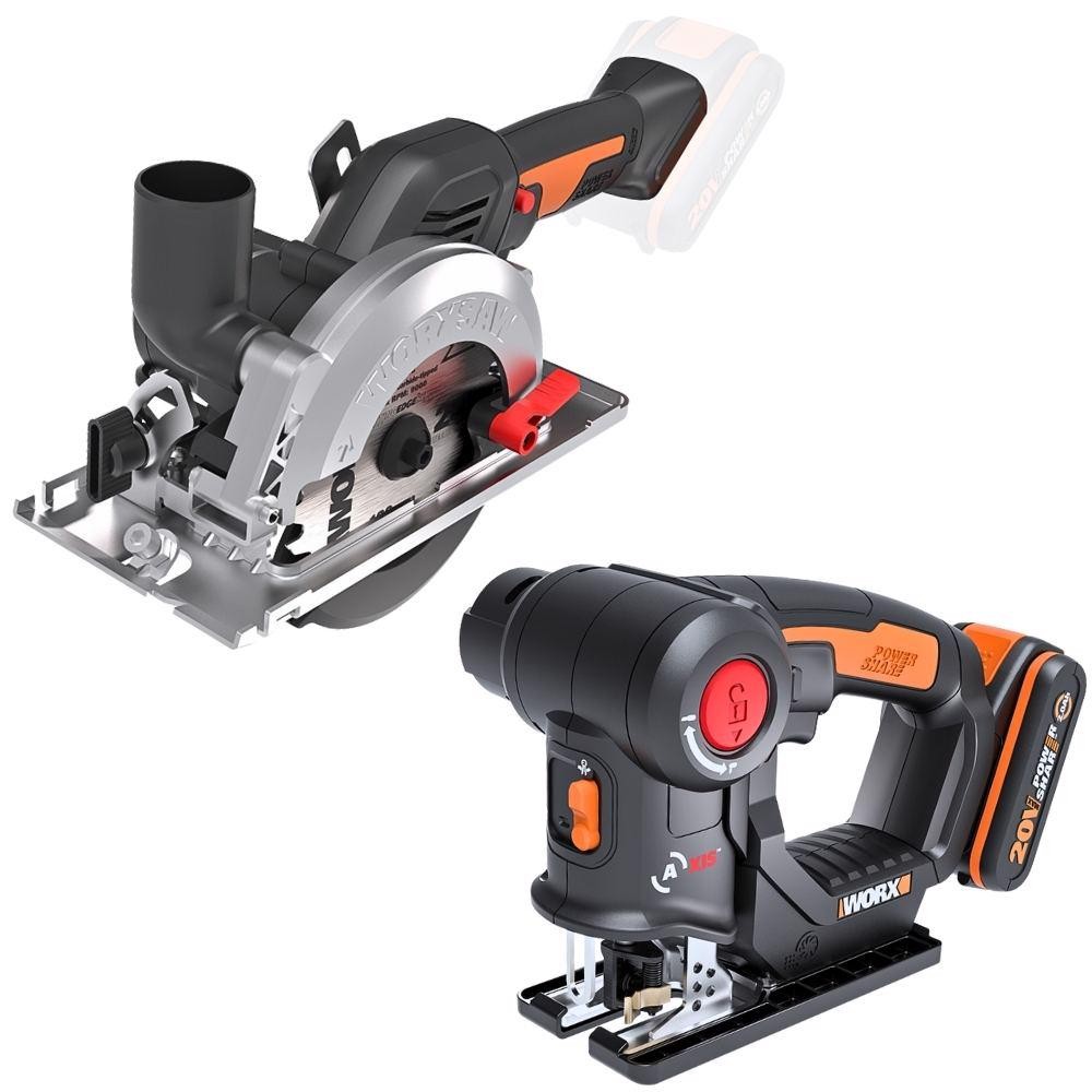 Serra Multiuso Tico-Tico 20V com Serra Circular MAX WORKSAW WORX em Oferta na Shopee