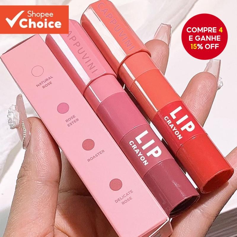 Caneta Labial Fosca 4 Em 1 Veludo Rosa Roxo Conjunto De Tonalidade De Longa Duração Antiad...