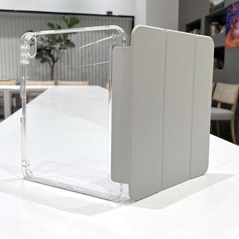 Capinha Transparente para Apple iPad A16 (11") e ipad 10（10.9“) com Slot para Caneta Sono Automático em Oferta na Shopee