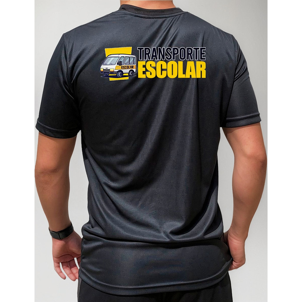 Camiseta Uniforme Transporte Escolar Van Curta
