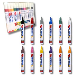 Kit Canetas Paint Marker 12 Cores – Permanente para Tecido, Vidro