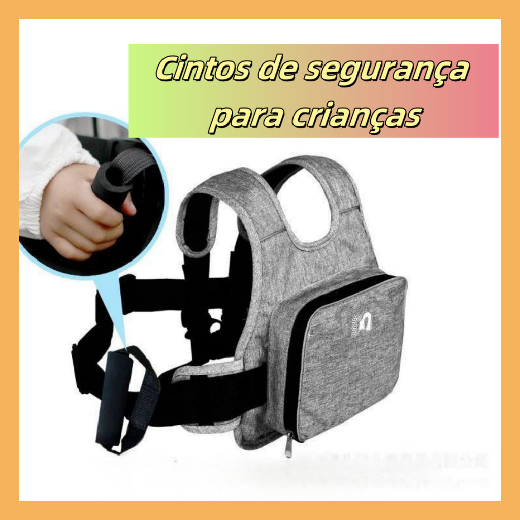 Novo cinto de segurança portátil para motocicleta infantil