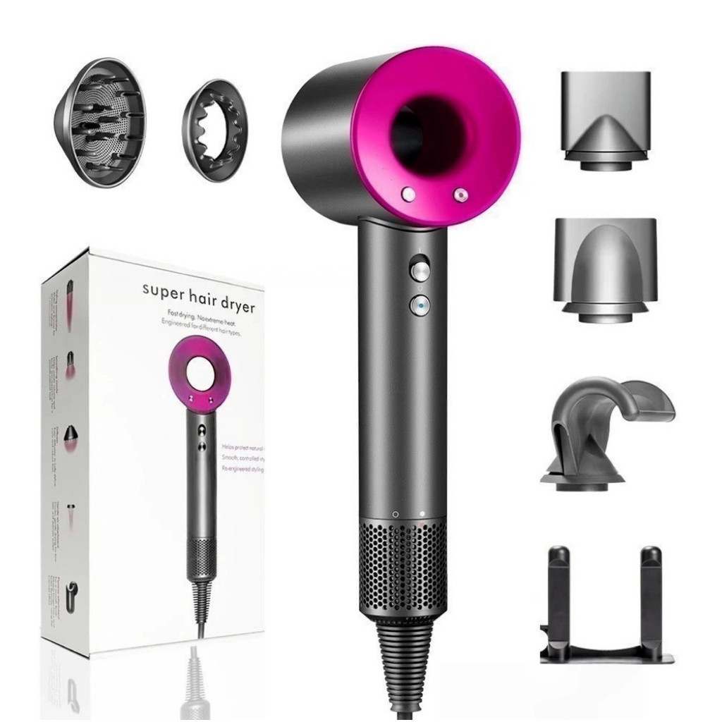 Secador De Cabelo 5 Em 1 Doméstico Ion Secador De Cabelo De Alta Velocidade Secador De Cabelo Silencioso 110V em Oferta na Shopee