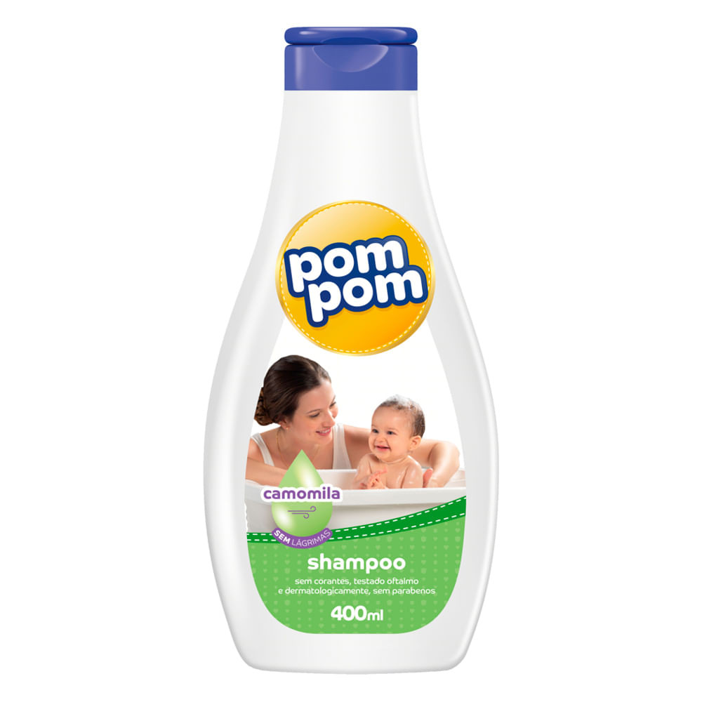Shampoo Infantil Pom Pom Camomila 400ml - Mom & Baby