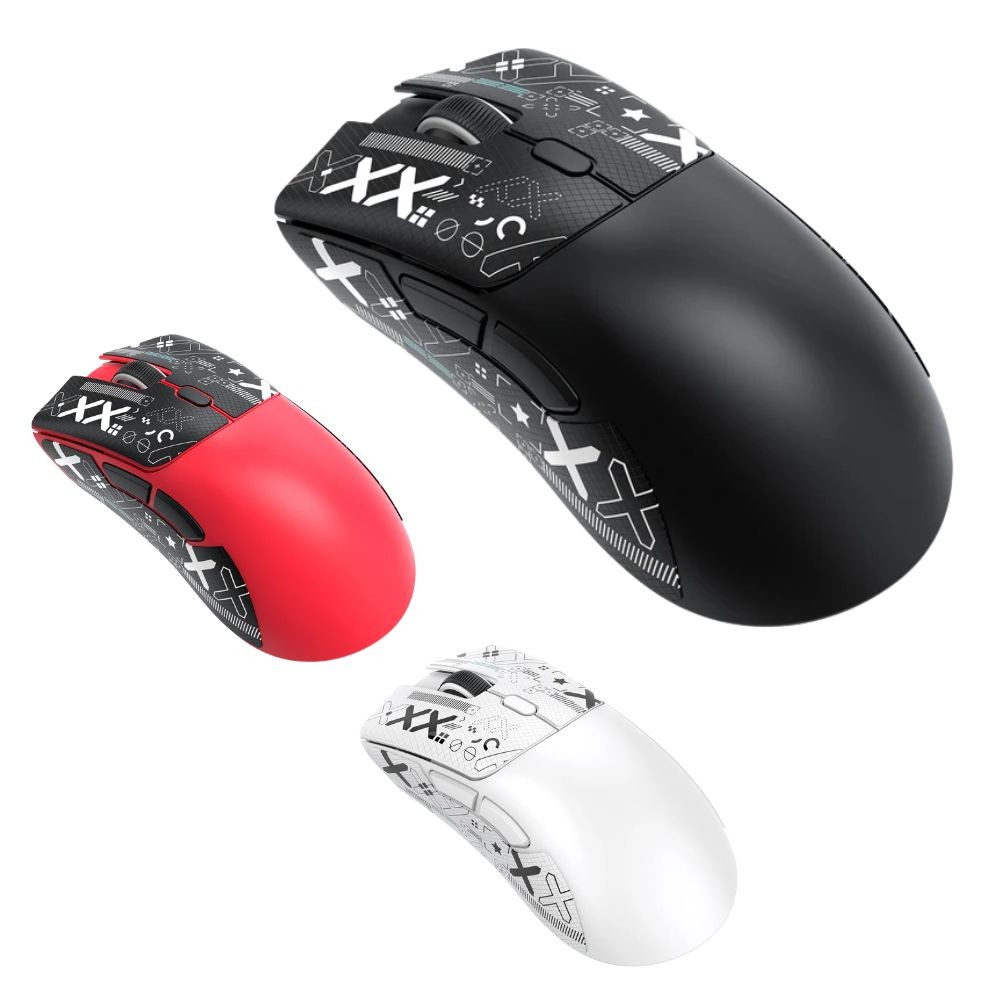 Mouse Gamer Attack Shark R1 Sem Fio, 18000dpi, Bluetooth 2.4g | Preto | Branco | Vermelho