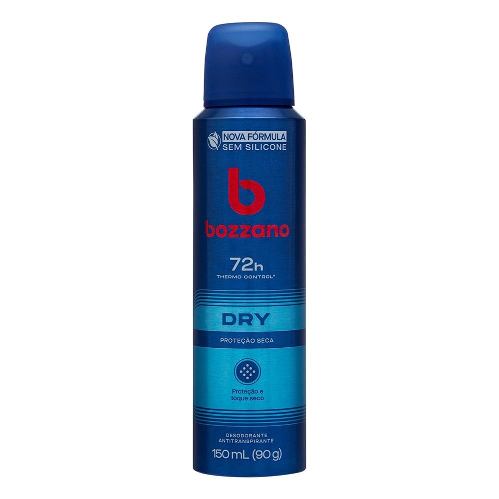 Desodorante Aerossol Masculino Bozzano Dry 150ml - Beauty