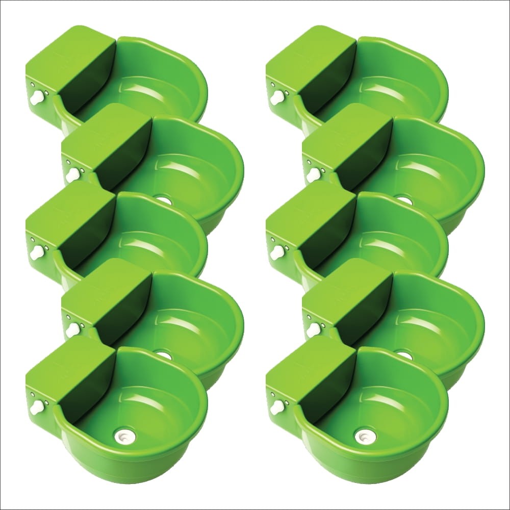 Bebedouro Cocho Pet Com Bóia Verde 7 Litros - 10 unidades