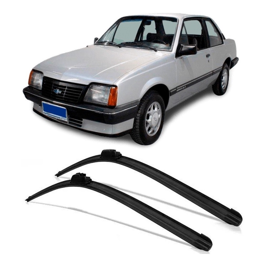 KIT PAR Palheta Limpador Parabrisa Silicone  PRONTA ENTREGA Monza Hatch 1982 À 1996 em Oferta na Shopee
