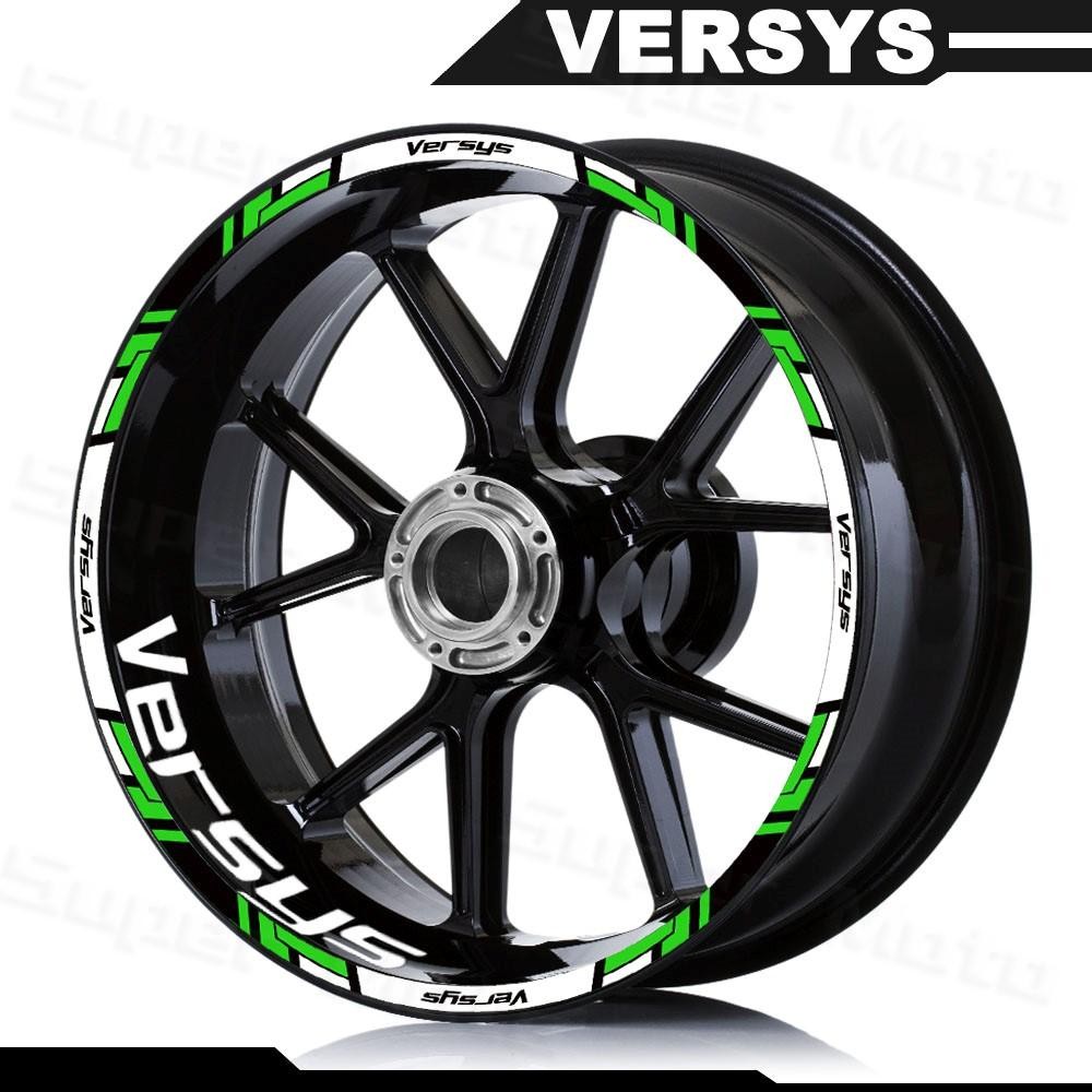 Para Kawasaki Versys 1000 650 Adesivos De Roda Da Motocicleta Reflexivo Aro Listra Fita MotorBike Acessórios À Prova Dwa