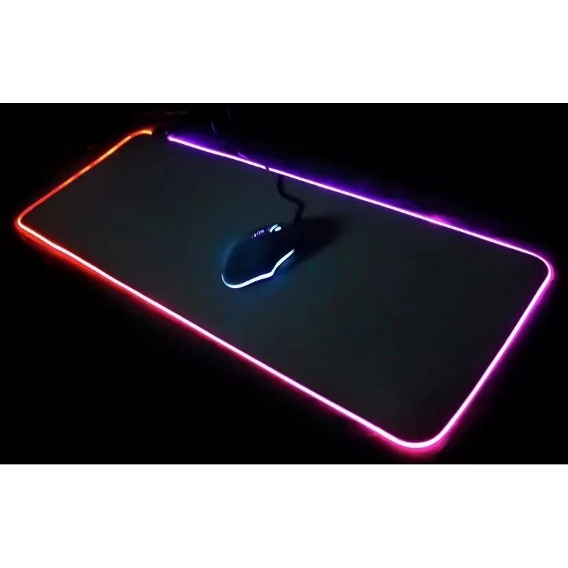 Mouse Pad Led Rgb 7 Cores Gamer Tamanho Grande 80 X 30cm Usb em Oferta na Shopee