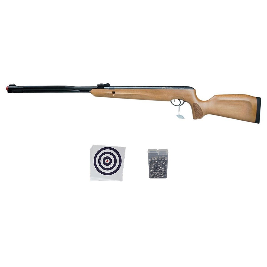 Carabina de Pressão Naja Wood 2.0 5.5mm Pistão Nitro 60kg - Tag + Acessórios em Oferta na Shopee