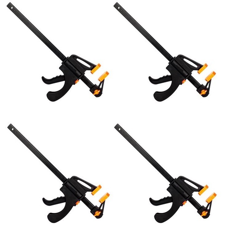 Kit 2 Grampo Sargento Aperto Rápido 200mm 8 Pol. Marcenaria