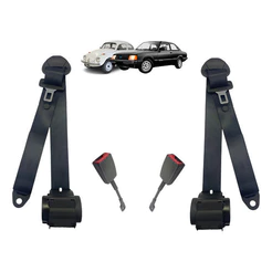 Kit Cinto De Segurança Retrátil 3p Vw Fusca Dianteiro Todos.