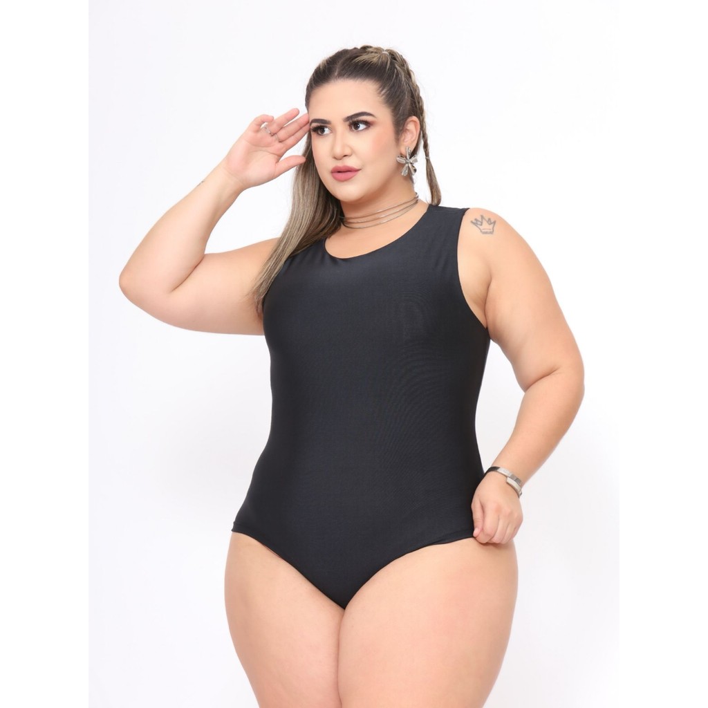 BODY FEMININO REGATA CAVADO FORRO DUPLO PLUS em Oferta na Shopee