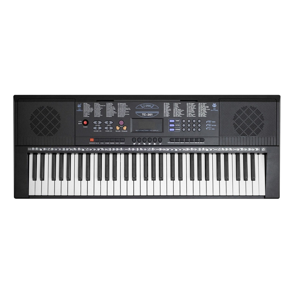 Teclado Musical Spring Tc-261 61 Teclas Preto